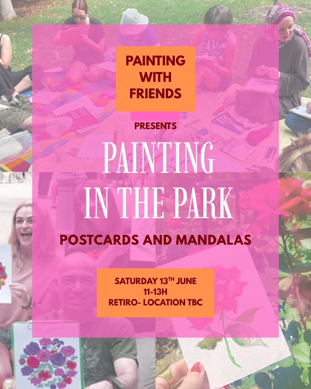 Painting in the Park- Postcards & Mandalas